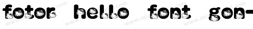 fotor hello font gon字体转换